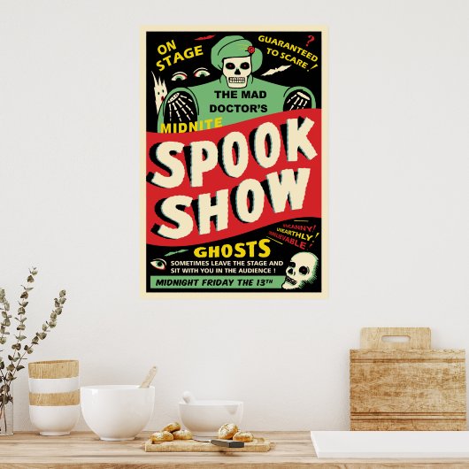 Mittlere Spook Show Poster (Küche)