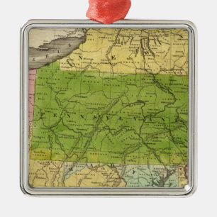 Mittlere Staaten 2 Silbernes Ornament