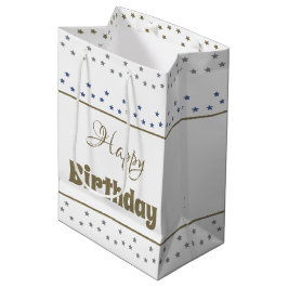 Mittlere Sterne Gemustertes Papier Geburtstagsgesc Geschenktüte