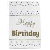 Mittlere Sterne Gemustertes Papier Geburtstagsgesc Geschenktüte (Vorderseite)
