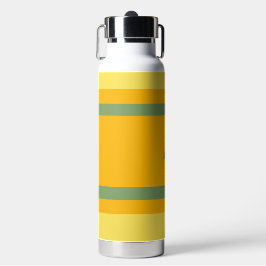Mittlere Streifen Horizontal Orange Gelb Grün Trinkflasche