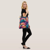 Mittlere Tütenfarbe für sie Tasche (Am Model)