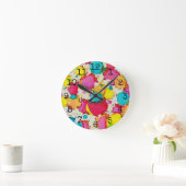 Mittlere Uhr "Colorful Confetti" (Zuhause)