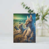 Mittlere Unternehmen auf Meadow Postkarte (Stehend Vorderseite)