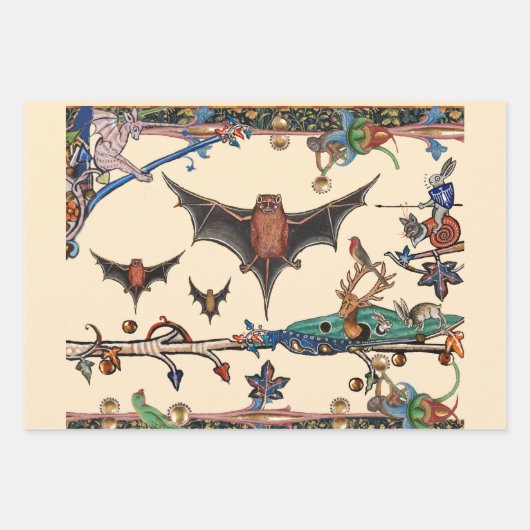 MITTLERE VERBESSERUNG DER GEWINNE,FLIEGENDE BATTIE GESCHENKPAPIER SET (Vorderseite 2)