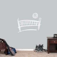 Mittlere Volleyball- und Netzwand