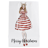 Mittlere Weihnachtsgeschenktasche Mittlere Geschenktüte (Rückseite)