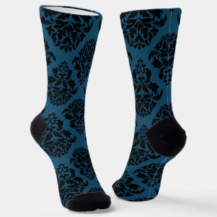 Mittlerer Aquamariner Damast 2 Socken