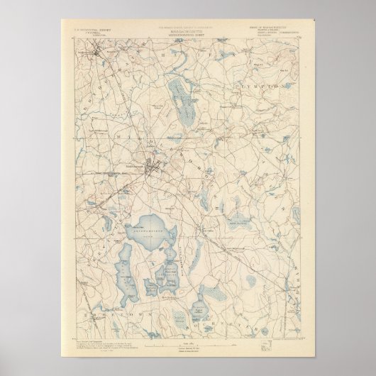 Mittlerer Bogen, Massachusetts Poster (Vorne)