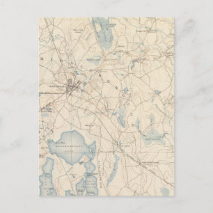 Mittlerer Bogen, Massachusetts Postkarte