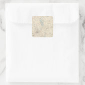 Mittlerer Bogen, Massachusetts Quadratischer Aufkleber (Tasche)