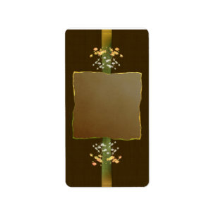 Mittlerer Brownposies-Apotheker-Aufkleber Adressaufkleber