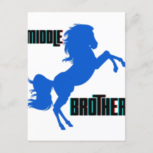 Mittlerer Bruder Pferdezucht Postkarte