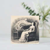 Mittlerer Exudierender Ektoplasmus Spooky Spiritua Karte (Stehend Vorderseite)