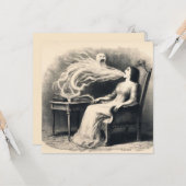 Mittlerer Exudierender Ektoplasmus Spooky Spiritua Karte (Vorderseite/Rückseite Beispiel)