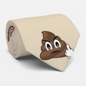 Mittlerer Finger kacken Emoji Mann'' s-Krawatte Krawatte (Gerollt)