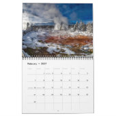 Mittlerer Größe Yellowstone Park Kalender (Feb 2027)