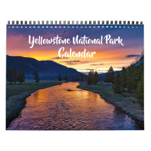 Mittlerer Größe Yellowstone Park Kalender