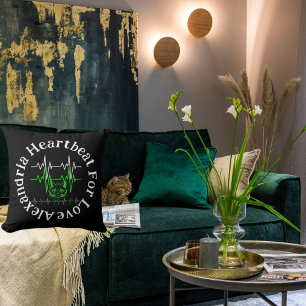 Mittlerer Herzschlag für die Liebe Funny Niedlich Kissen