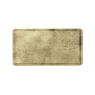 Mittlerer horizontaler romantischer adressaufkleber