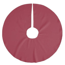 Mittlerer Kardinal Rot-Solid-Farbe Polyester Weihnachtsbaumdecke