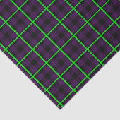 Mittlerer Lila Neon grüner Tartan 01 Seidenpapier (Ausschnitt)