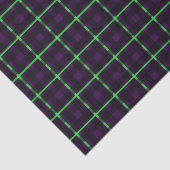 Mittlerer Lila Neon grüner Tartan 02 Seidenpapier (Ausschnitt)