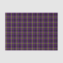 Mittlerer lila u. gelber Tartan Seidenpapier