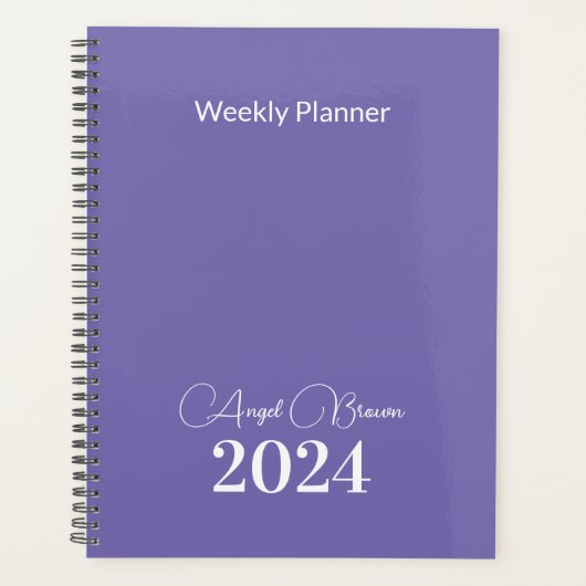 Mittlerer Lila Wochenendplaner Planer (Vorderseite)