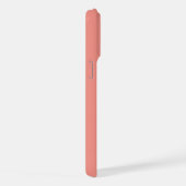 Mittlerer Monogramm Buchstabe Rosa Minimalistisch iPhone Hülle (Rechte Seite)