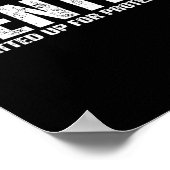 Mittlerer Offensiv-Lineman _ Lustiger Fußballathle Poster (Ecke)
