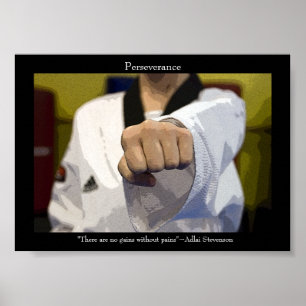 Mittlerer Punch der Kampfkunst Poster