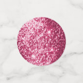 Mittlerer rosa Glitzer Konfetti (Klein Vorderseite)