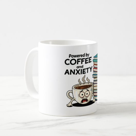 Mittlerer Schulbewohner Funny Brain Abschluss Gesc Kaffeetasse (Vorderseite Links)