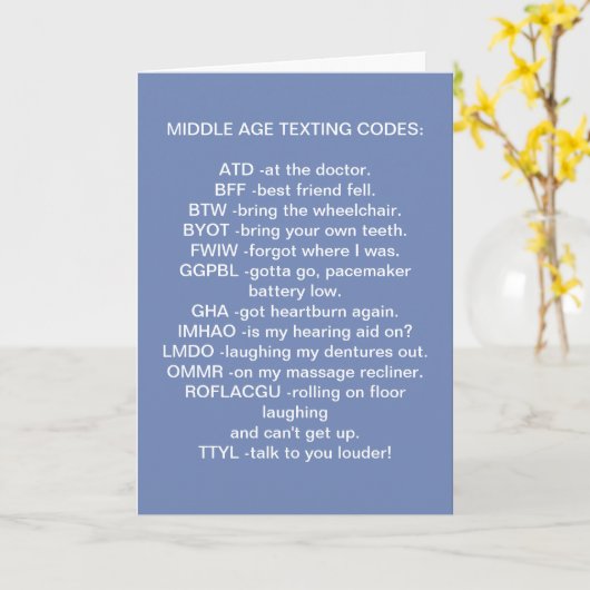 ** MITTLERER SIMS** ÜBER DEN GEBURTSTAG KARTE (Gelbe Blume)