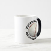 Mittlerer Text & Baseball 325ml Maßgeschneiderter Verwandlungstasse (VorderseiteRechts)