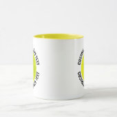 Mittlerer Text GELB Combo 11oz Individuelles Pickl Tasse (Zentrum)