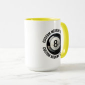 Mittlerer Text GELB Combo 15oz Benutzerdefinierte Tasse (VorderseiteRechts)