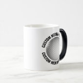 Mittlerer Text & Golfball 320g Custom-Farbwechsel Verwandlungstasse (VorderseiteRechts)
