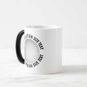 Mittlerer Text & Golfball 320g Custom-Farbwechsel Verwandlungstasse (Vorderseite Links)