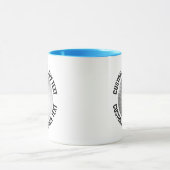 Mittlerer Text HELLBLAU Combo 11oz Custom Golf Tasse (Zentrum)
