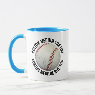 Mittlerer Text HELLBLAU Combo 11oz Individueller B Tasse