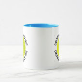 Mittlerer Text L. BLAU Combo 11oz Individueller Pi Tasse (Zentrum)