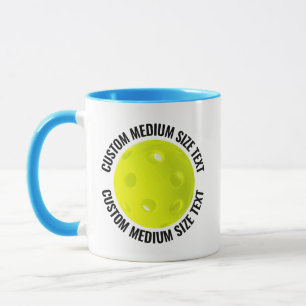 Mittlerer Text L. BLAU Combo 11oz Individueller Pi Tasse