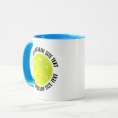 Mittlerer Text L. BLAU Combo 11oz Individueller Pi Tasse (Vorderseite Links)
