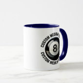 Mittlerer Text MARINEBLAU Kombination 11oz Custom Tasse (VorderseiteRechts)