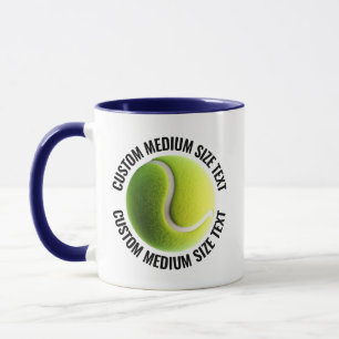 Mittlerer Text NAVY BLAU Kombination 11oz Individu Tasse
