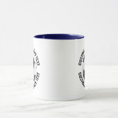Mittlerer Text NAVYBLAU Kombination 11oz Individue Tasse (Zentrum)