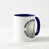 Mittlerer Text NAVYBLAU Kombination 11oz Individue Tasse (VorderseiteRechts)