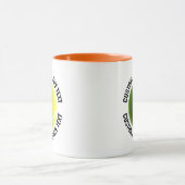 Mittlerer Text ORANGE Combo 11oz Individueller Ten Tasse (Zentrum)